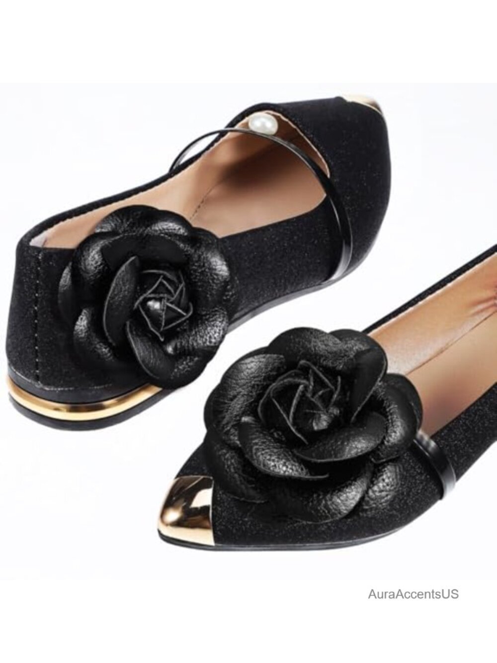 Satin Flower Shoe Clips Decorative Embellishments for Heels Sandals